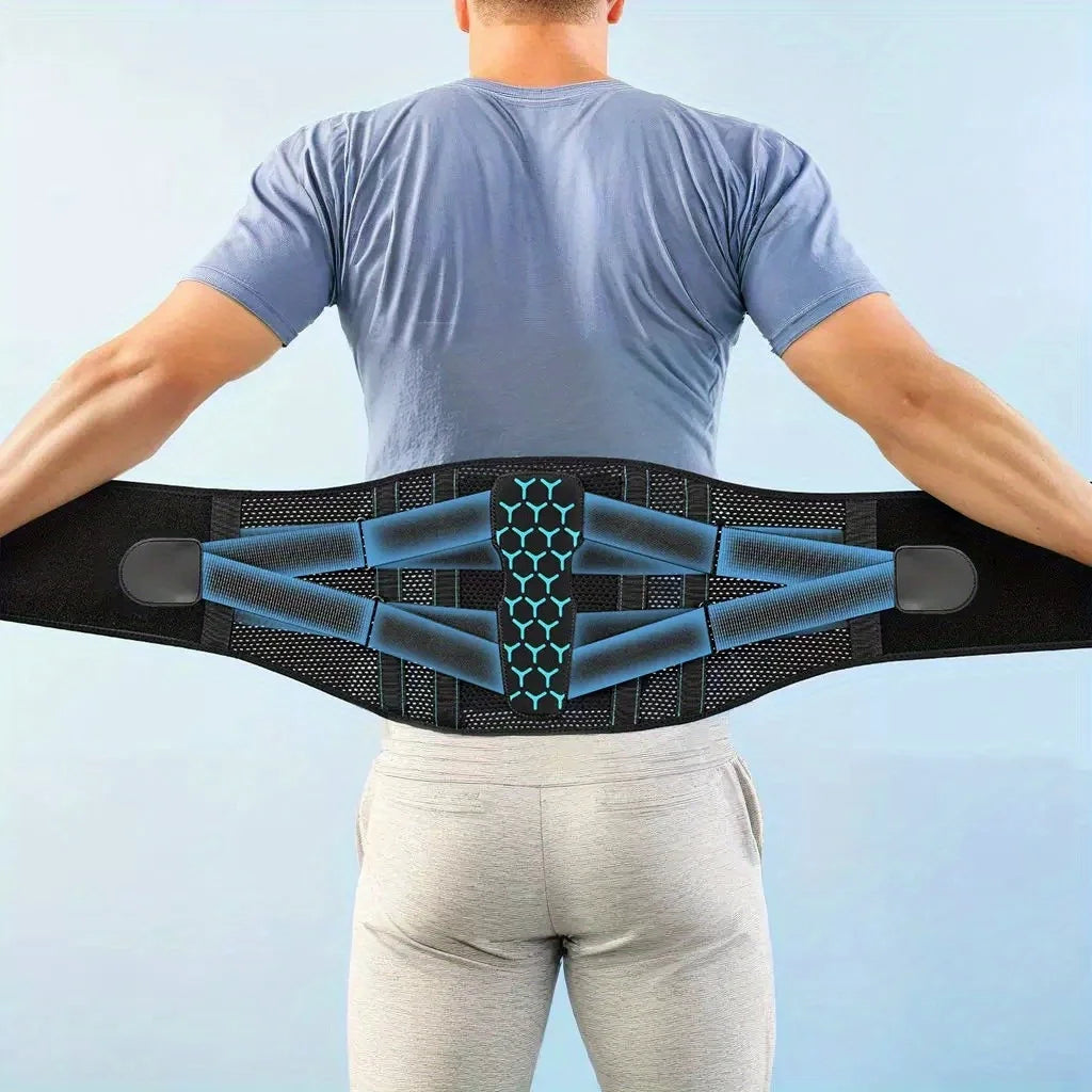 Back Support Belt for Lower Back Pain Relief – Adjustable Lumbar Brace