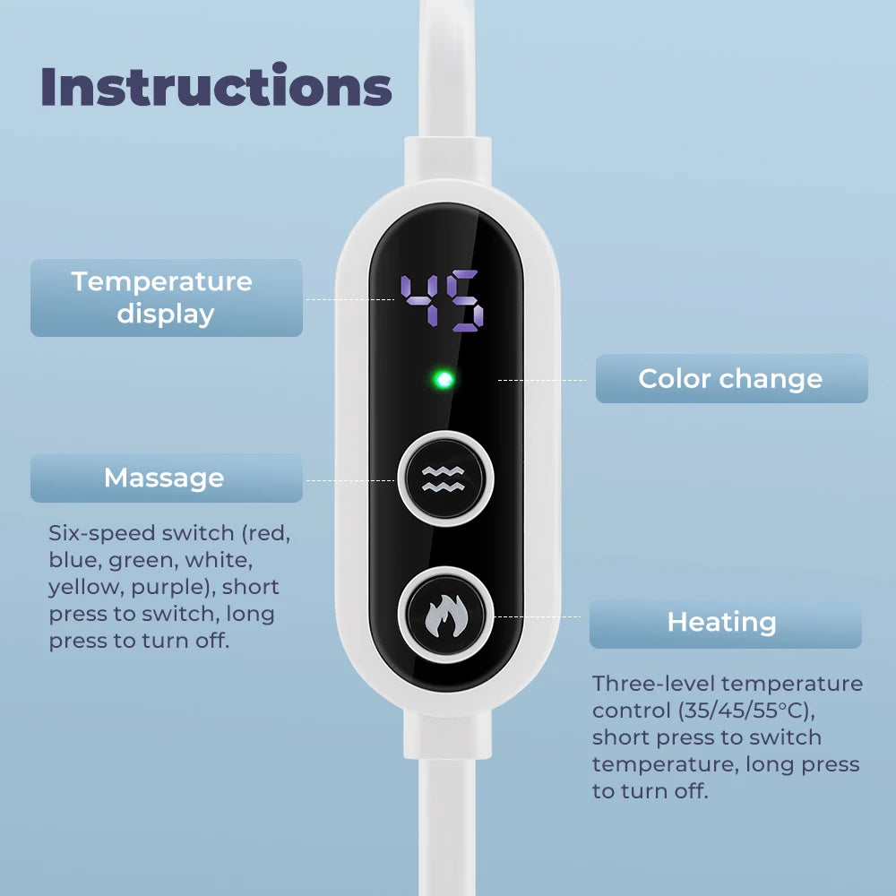 Heated Eye Mask for Sleep & Eye Fatigue Relief – Smart Warm Compress & Relaxation