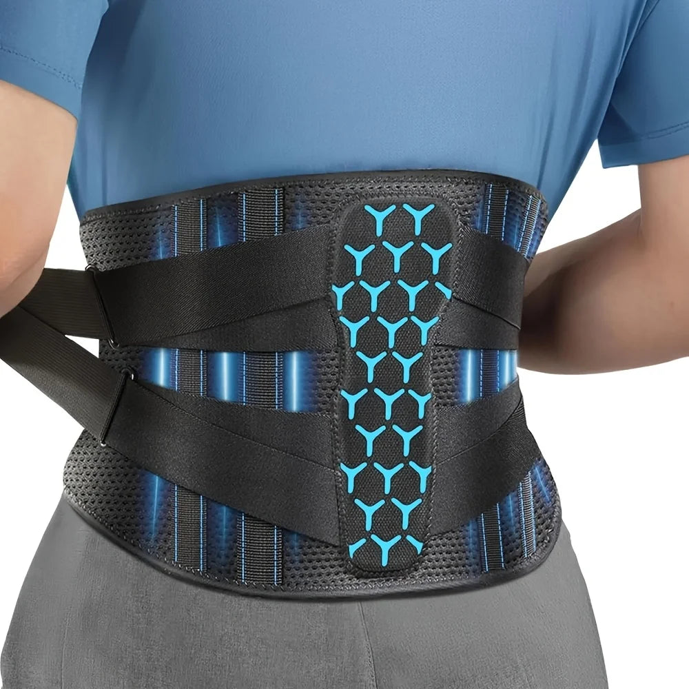Back Support Belt for Lower Back Pain Relief – Adjustable Lumbar Brace